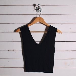 Gentle Fawn Cross Knot Low Back Top